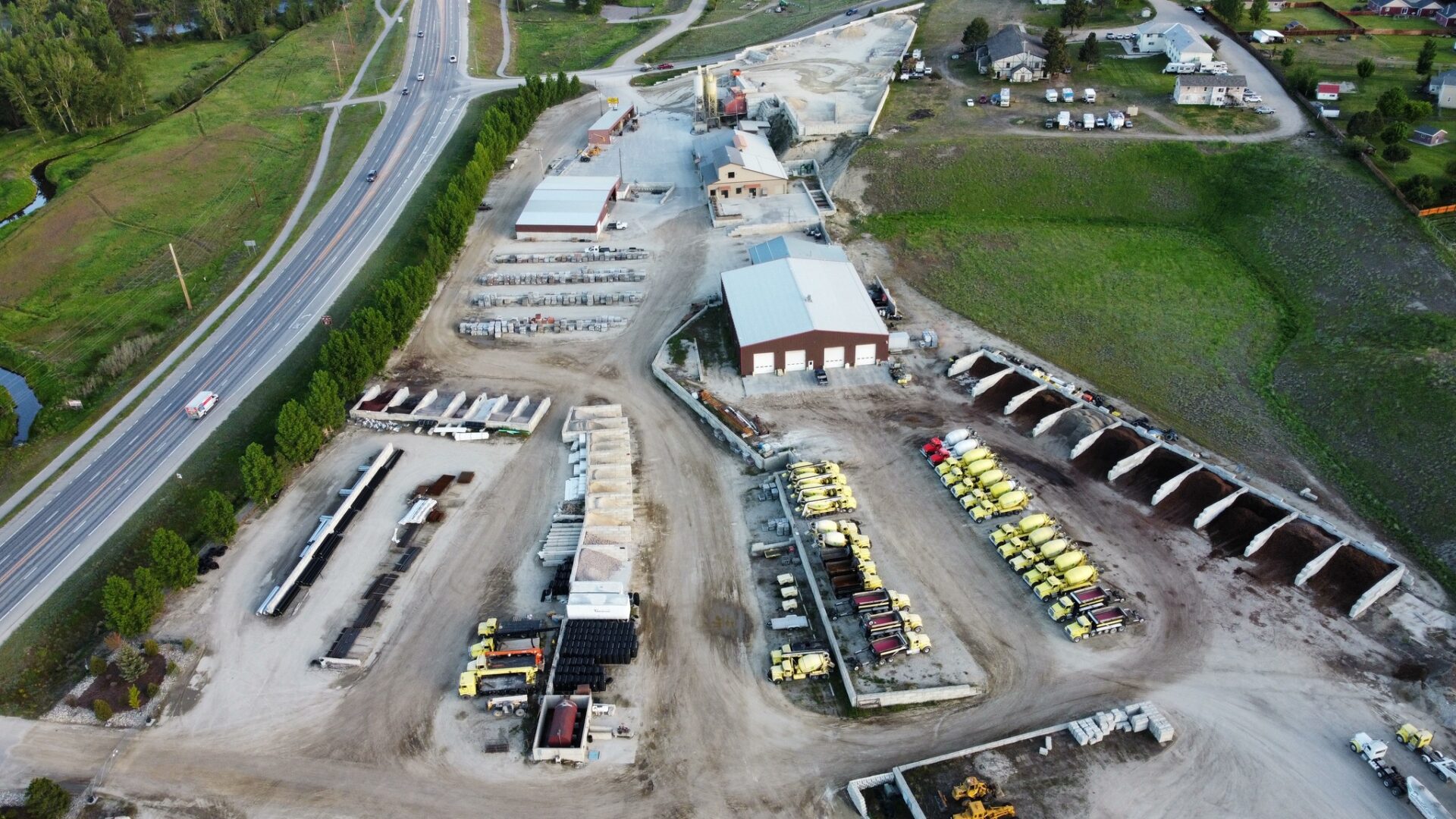 Concrete Plant Arial View